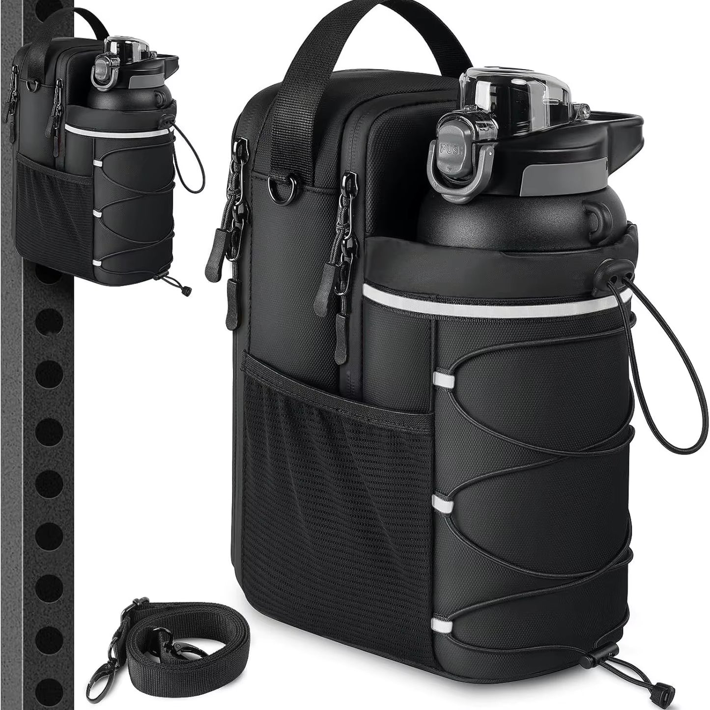 Sports Molle Fitness Strong Magnetic Force Bag Customized Design Water Bottle Multi-Function Carrier Gym Magnetic Bags Pouch