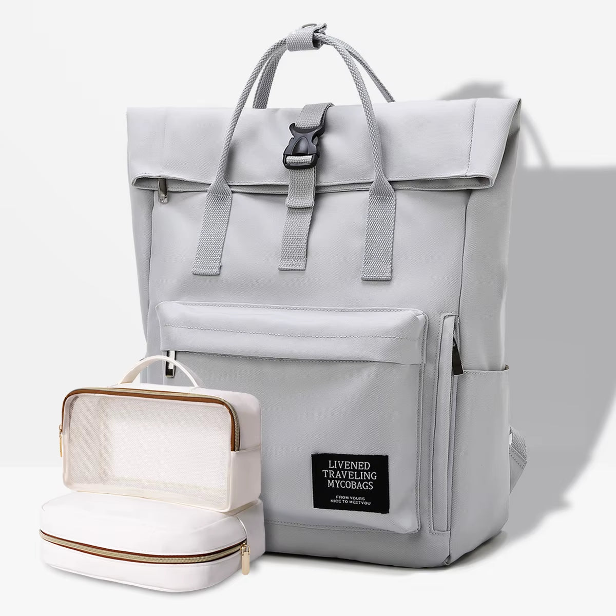 Schoolbag Female College Student Large Capacity Backpack 2026 New Niche Notebook 14Inch Computer Bag Girls Backpack