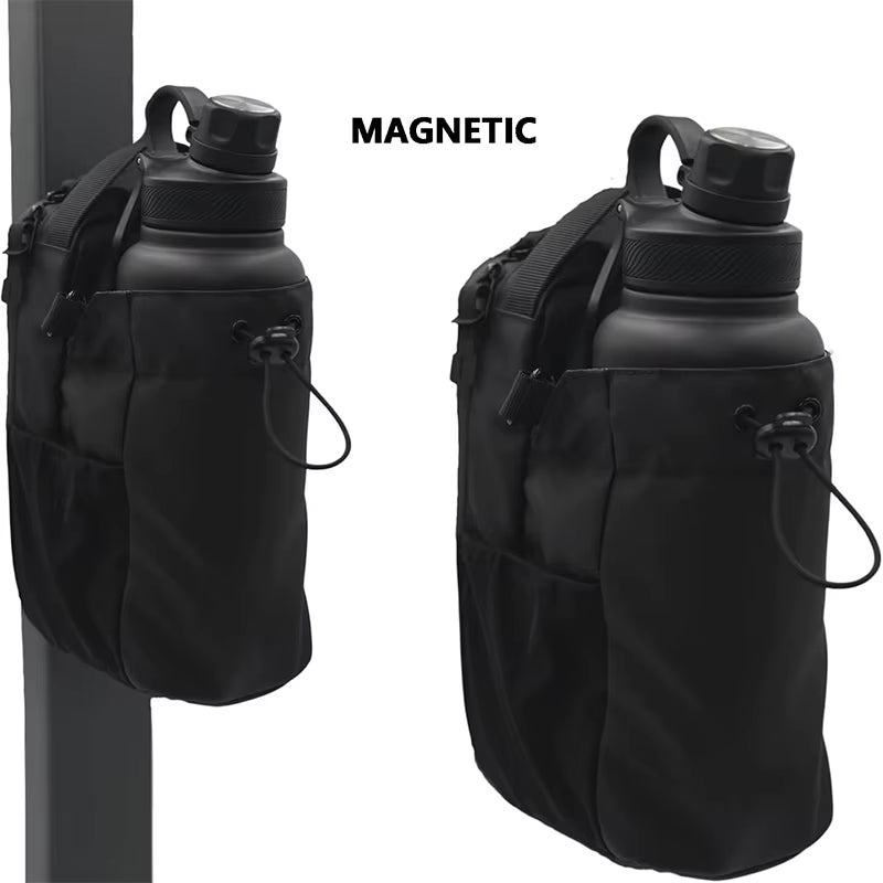 Sports Molle Fitness Strong Magnetic Force Bag Customized Design Water Bottle Multi-Function Carrier Gym Magnetic Bags Pouch
