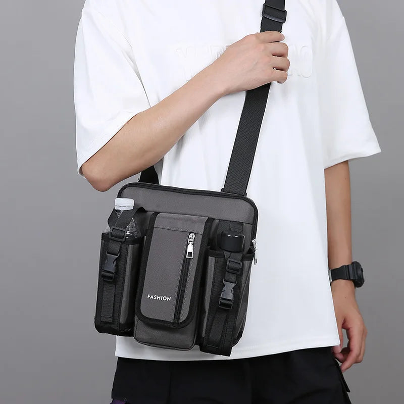 Fashion Trends Men Shoulder Bags High Quality Oxford Crossbody Bag for Men Messenger Bags Stylish Men Bag with Bottle Pocket Sac
