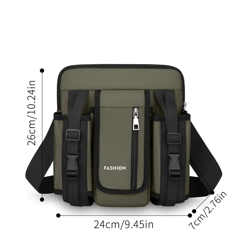 Fashion Trends Men Shoulder Bags High Quality Oxford Crossbody Bag for Men Messenger Bags Stylish Men Bag with Bottle Pocket Sac