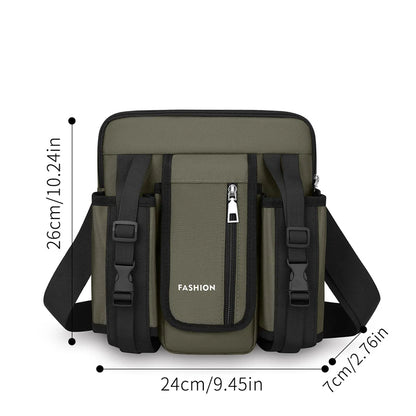 Fashion Trends Men Shoulder Bags High Quality Oxford Crossbody Bag for Men Messenger Bags Stylish Men Bag with Bottle Pocket Sac