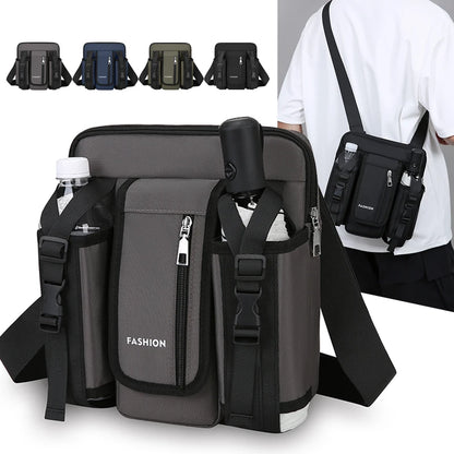 Fashion Trends Men Shoulder Bags High Quality Oxford Crossbody Bag for Men Messenger Bags Stylish Men Bag with Bottle Pocket Sac