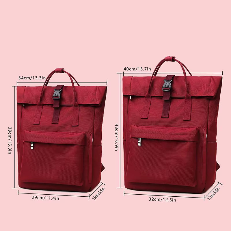 Schoolbag Female College Student Large Capacity Backpack 2026 New Niche Notebook 14Inch Computer Bag Girls Backpack