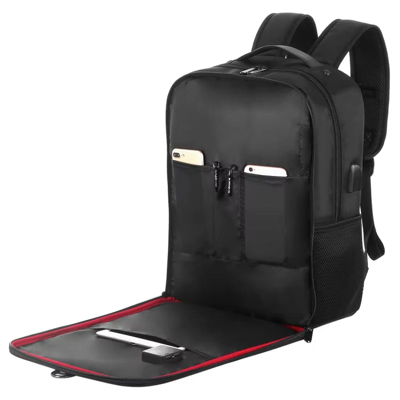Super Cheap HAWEEL 14W Solar Panel Power Backpack Laptop Bag with Handle and 5V / 2.1A Max USB Charging Port